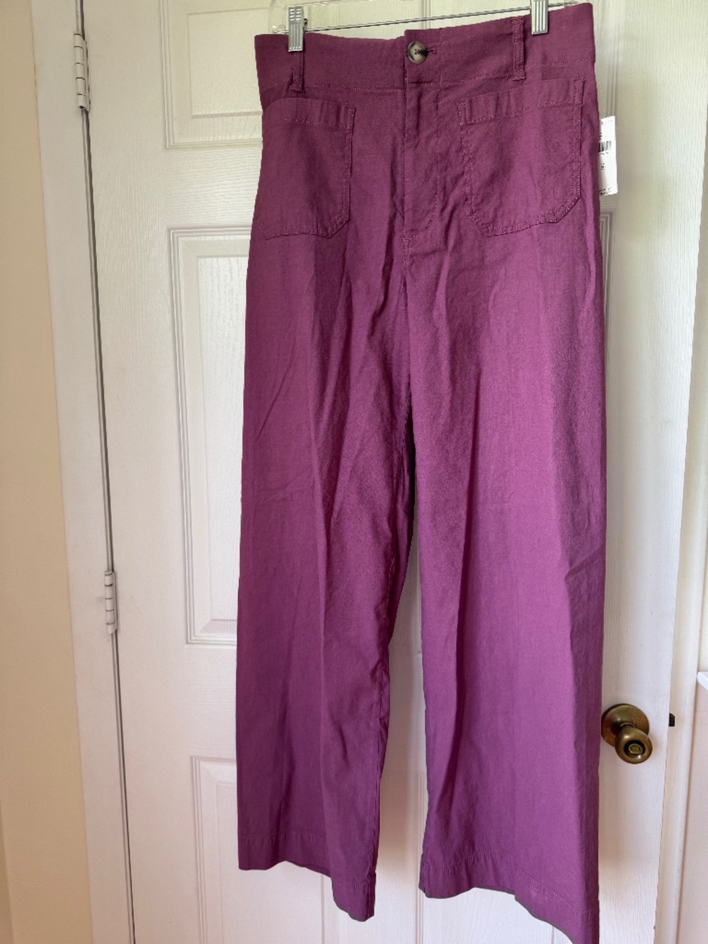 Maeve Anthropologie The Collette Pants Size 20 NWT Purple Wide Leg